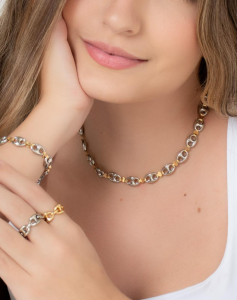 Conjunto Dourado e Prata