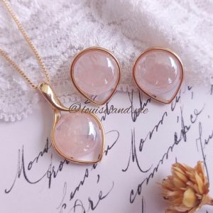 conjunto quartzo rosa