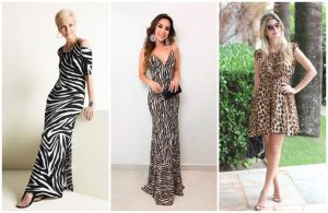 vestido estampado